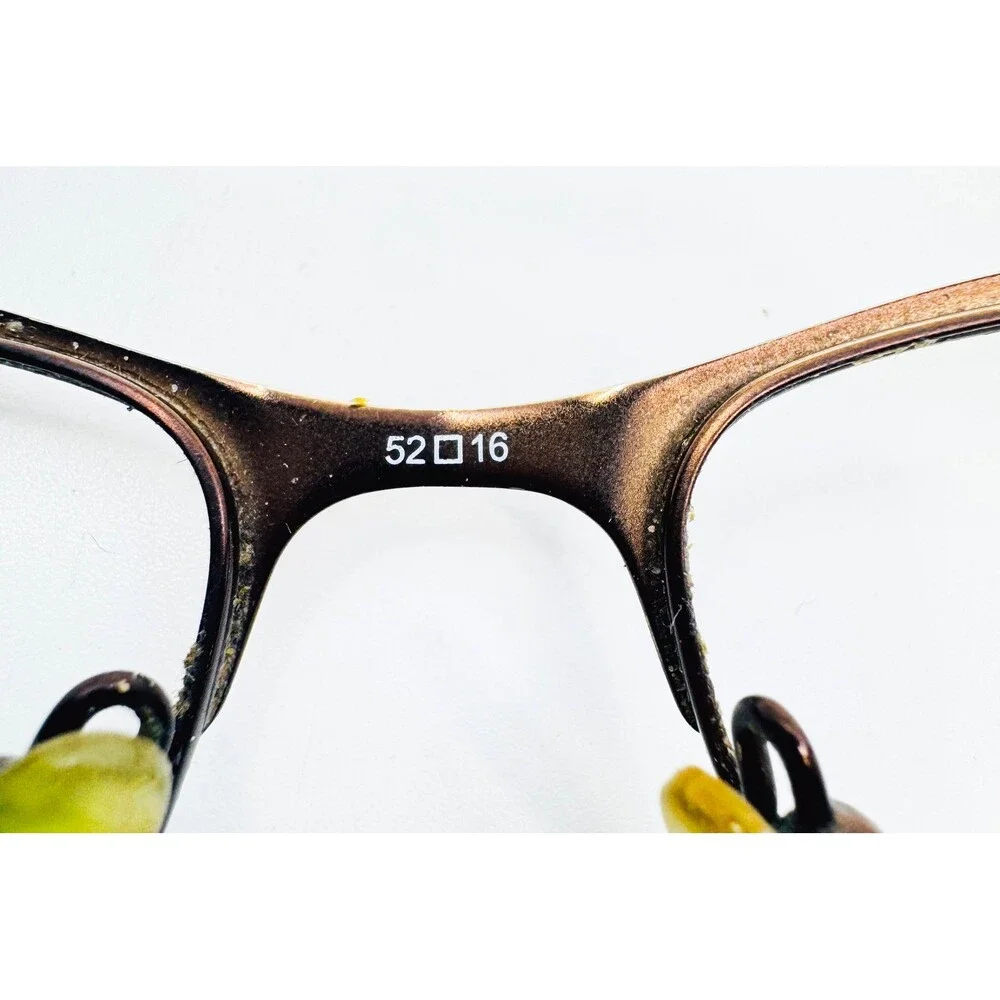 Karen Kane Eyeglass Frames Womens Brown Corly Metal Cat Eye 52-16-140